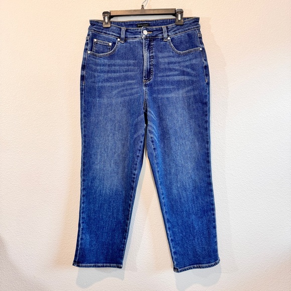Universal Standard Straight Leg Crop Jeans Medium Wash Women’s 12 - Picture 1 of 9